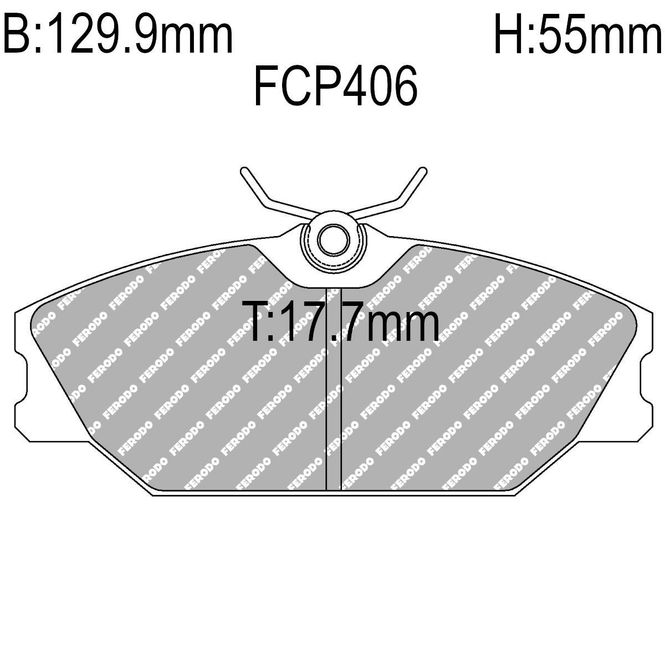 Hovedbilde Bremseklosser, Foran, Peugeot 306 GTI, Renault Clio RS, DS2500