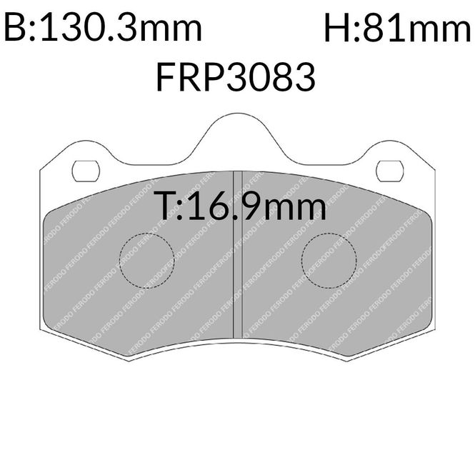 Hovedbilde Bremsekloss, Lotus, MCLaren, Renault, Seat, DS2500, FRP3083H