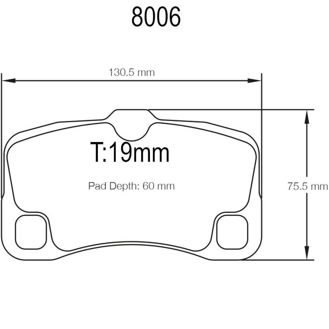 Hovedbilde Pagid bremseklosser, Porsche 997 bak, 8006