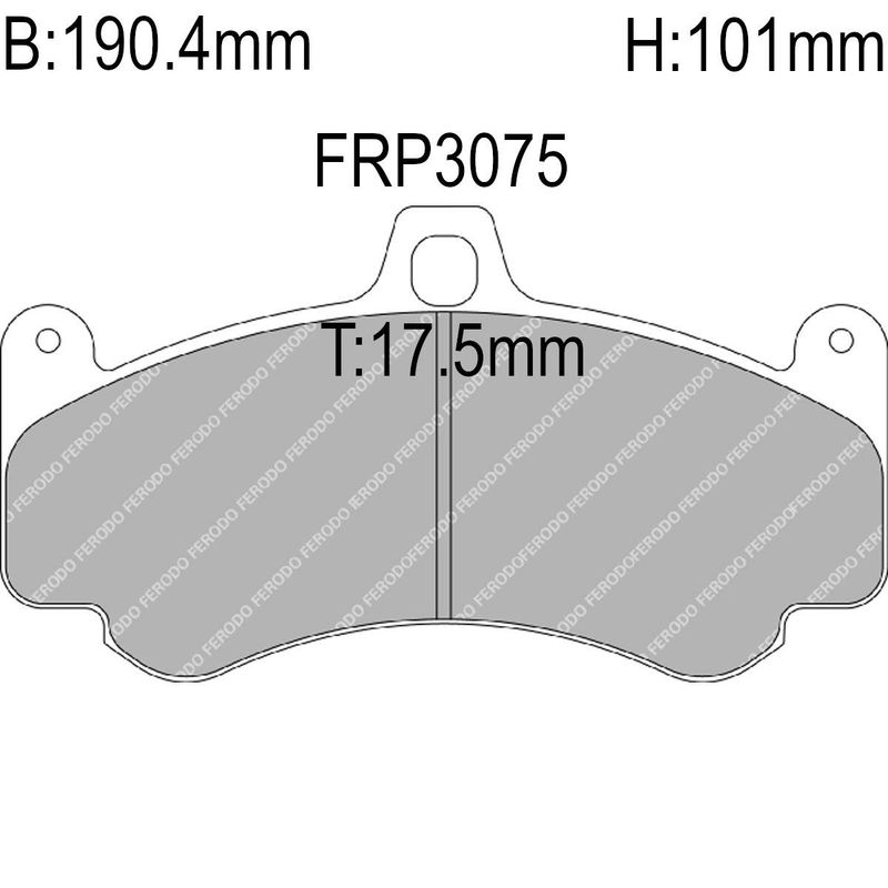 Bremseklosser, Racing, Porsche 911, DS2500, BRFRP3075H
