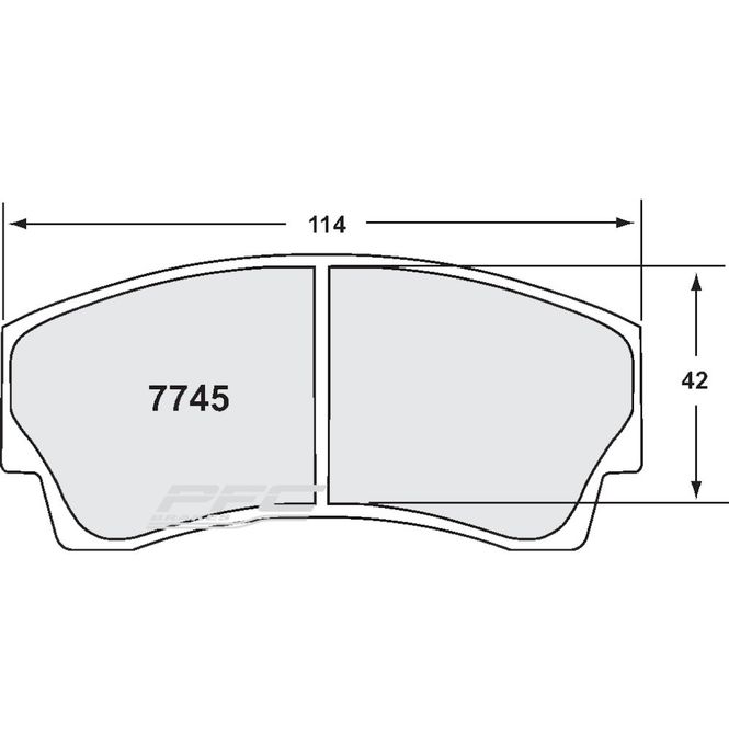 Hovedbilde Bremseklosser, Racing, FRP219, Carbon Metallic