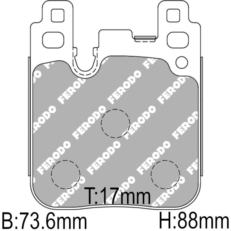Bremseklosser, Ferodo racing, BMW F-serie, Brembo, bak.DS2500, BRFCP4663H