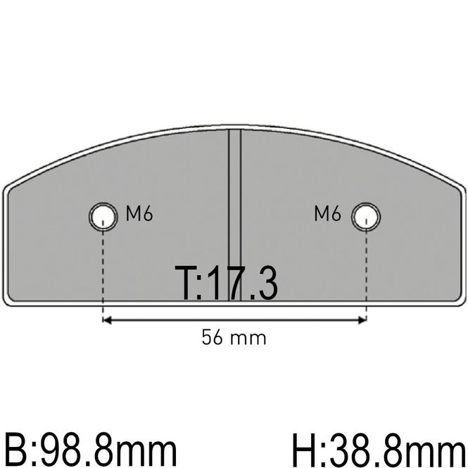 Hovedbilde Bremseklosser, FDB2059KA, bak, Alpha, Mach 1