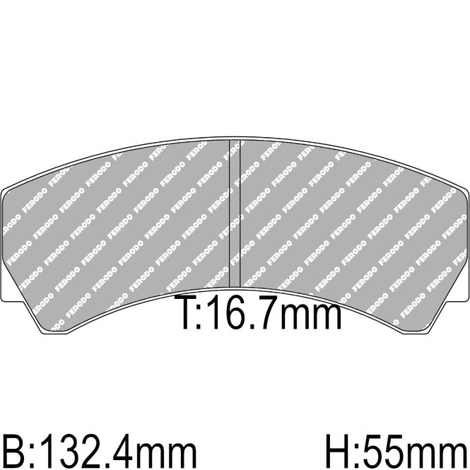Hovedbilde Bremseklosser, Racing, Ferodo racing, DS2500, FRP3018H