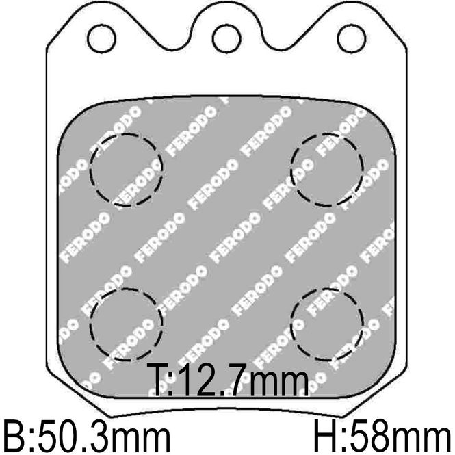 Hovedbilde Ferodo Bremseklosser, Wilwood Dynalite, BRFRP3104-
