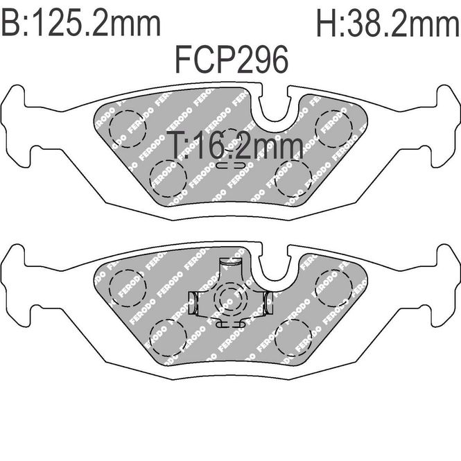 Hovedbilde Bremseklosser, Bak, BMW M5, E30, E28, E24, E23, DS2500, FCP296H
