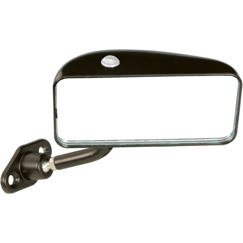 Speil, Mirmon, flatt glass 60cm², svart, høyre montering.