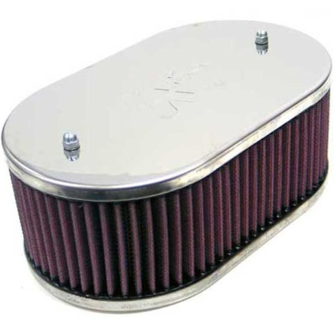 Hovedbilde Luftfilter, K&N Forgasser sats, Stor oval, 45mm,  KN56-9115