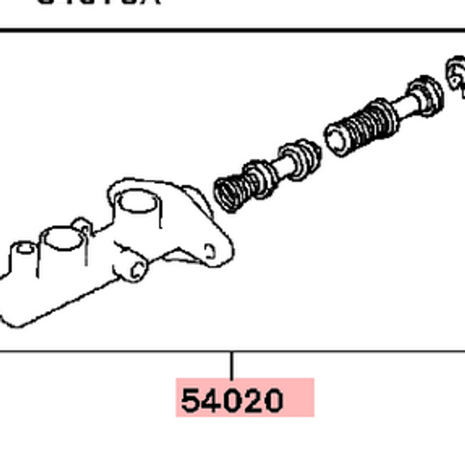 Hovedbilde Cylinder Kit, Brake Master 15/16, OEM Evo 4-6, MB928457 (54020)