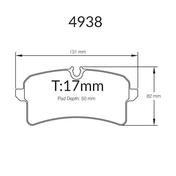 Hovedbilde Pagid bremseklosser til Audi C7 RS6, bak, Ceramiske skiver, 4938-RSC1