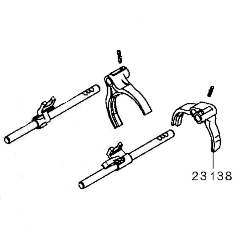 Skiftegaffel, gearkasse, E4+E5+E6