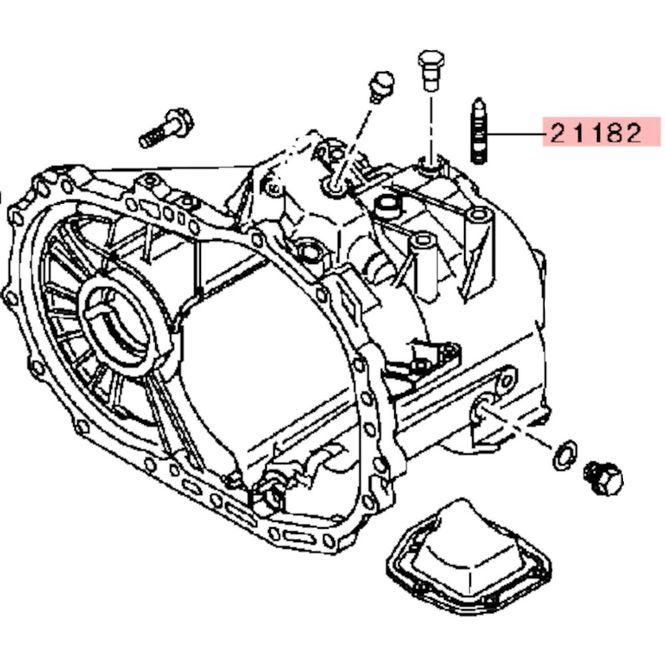 Hovedbilde Bolt, gearkasse pinnebolt, E4+E5+E6