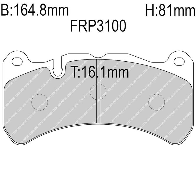 Hovedbilde Bremseklosser, Foran, Giulia, AMG, Brembo 6 stempel. FRP3100-