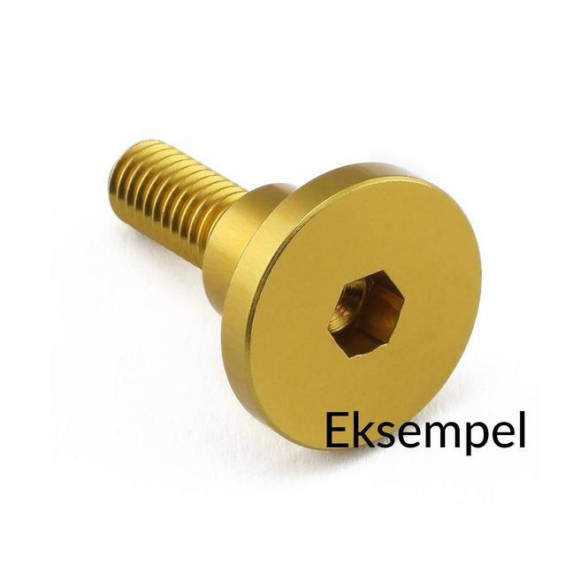 Hovedbilde Bolt, Alu, M6x22mm, XL Domed head, Yamaha, Gull. LFB622COLLG