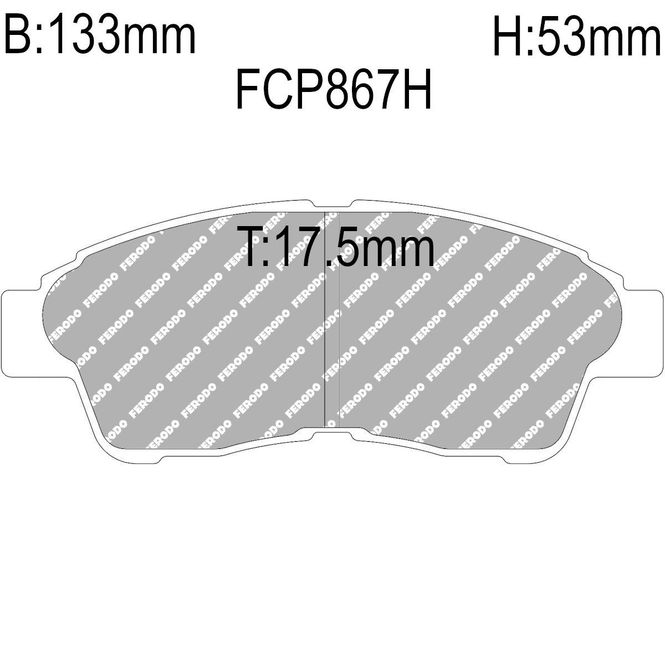 Hovedbilde Bremseklosser, Foran, Toyota Celica, 91-00, DS2500, FCP867H