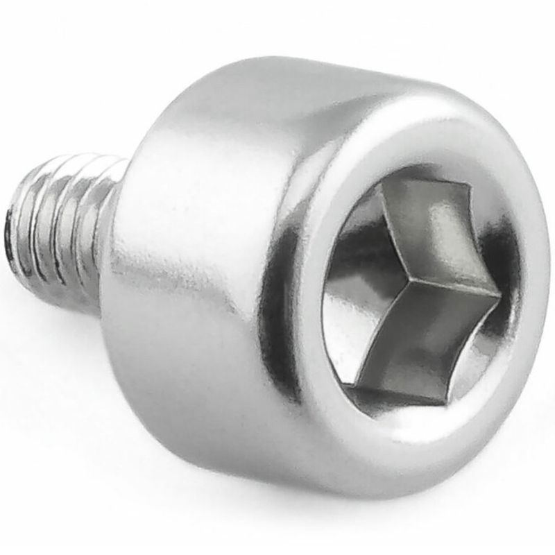 Bolt, Alu, M4x6.5mm, umbraco, Sølv. hode Ø10mm