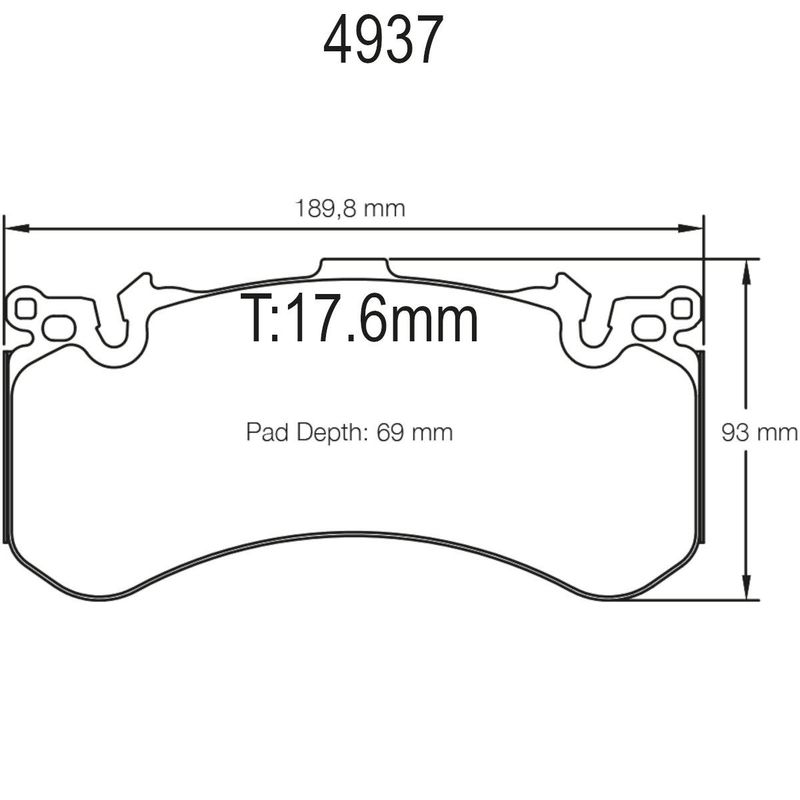 Bremseklosser foran Audi, S6, S7, keramisk