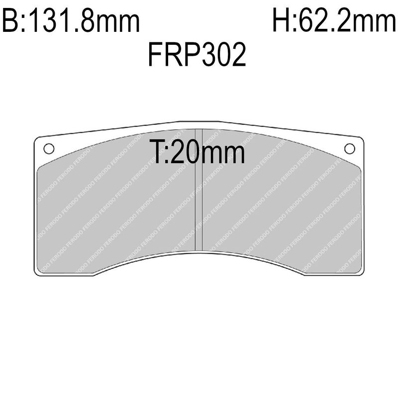 Bremseklosser, Racing, Ferodo racing DS3000. FRP302R
