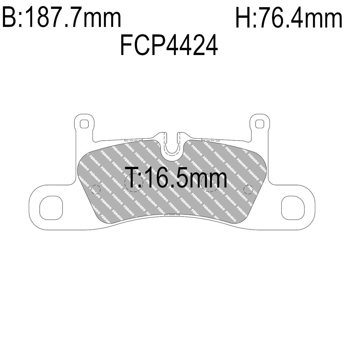 Bremseklosser, Bak, Porsche Macan, Cayenne, 991, DS2500. FCP4424