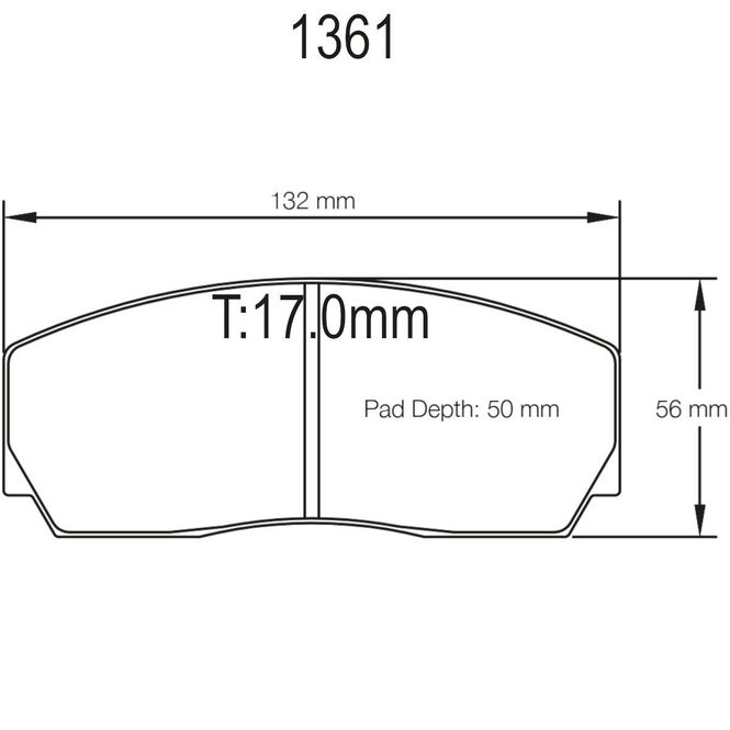Hovedbilde Bremseklosser Pagid til AP kaliper,  RST1 ,PA1361-RST1