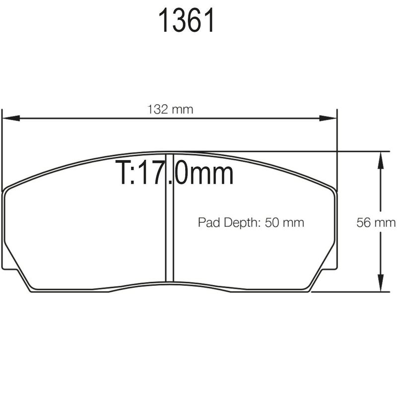 Bremseklosser Pagid til AP kaliper,  RST3 ,PA1361-RST3
