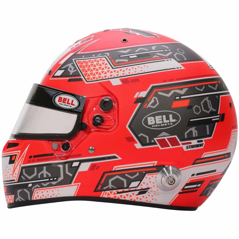 Bell RS7 PRO Stamina helhjelm, antrasitt og rød. FIA. BE1310B7-