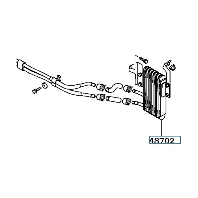 Hovedbilde Oil Cooler, Power Steering, OEM Mitsubishi Evo 4, MR316464 (48702)