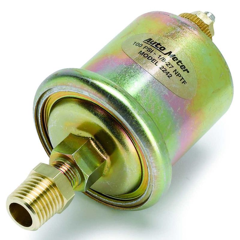 Giver, oljetrykk, 0-100 PSI, 1/8