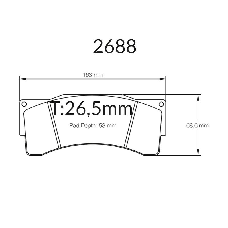 Bremseklosser, Foran, BMW, Alcon, AP-racing, 2688-RSL29