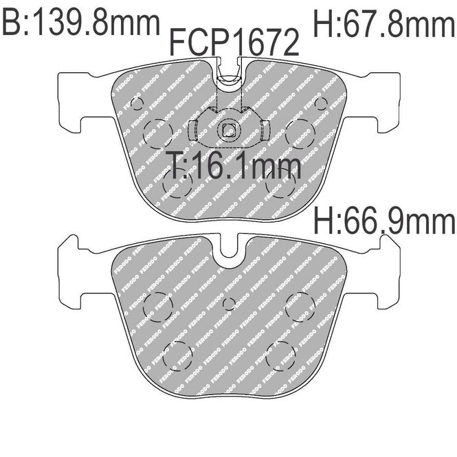Hovedbilde Bremseklosser, bak, BMW M3, M5, DS2500, FCP1672H