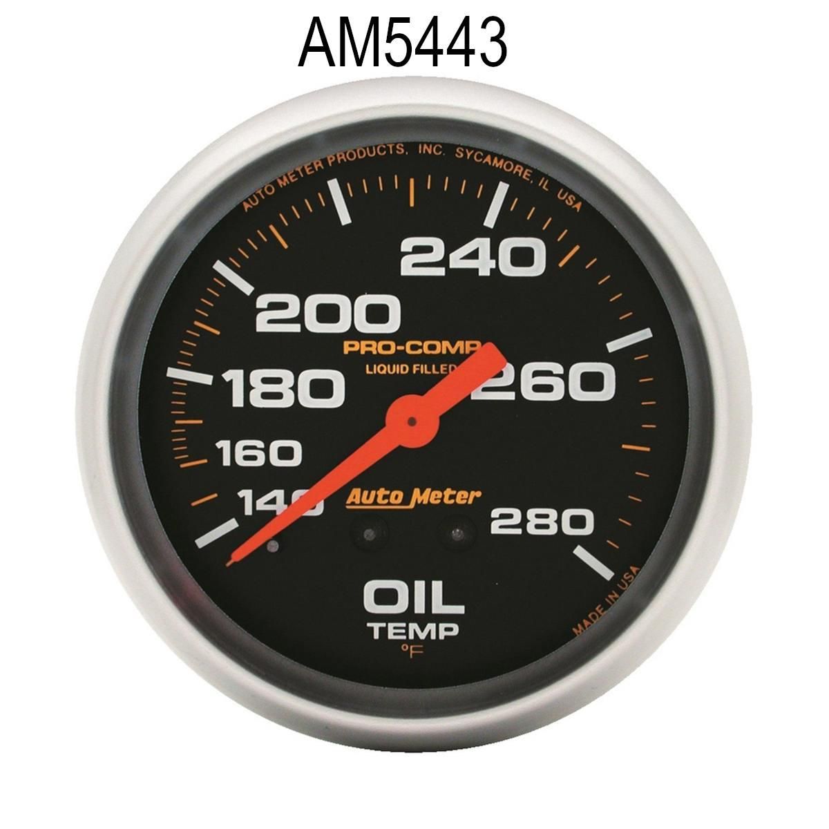 Autometer Pro-Comp Oljetemp, 140-280FH, AM5443
