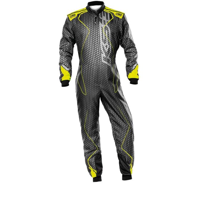 Hovedbilde Kjøredress karting KS-3ART, Svart, Fluo-gul. Str 52. OKA0-1730-