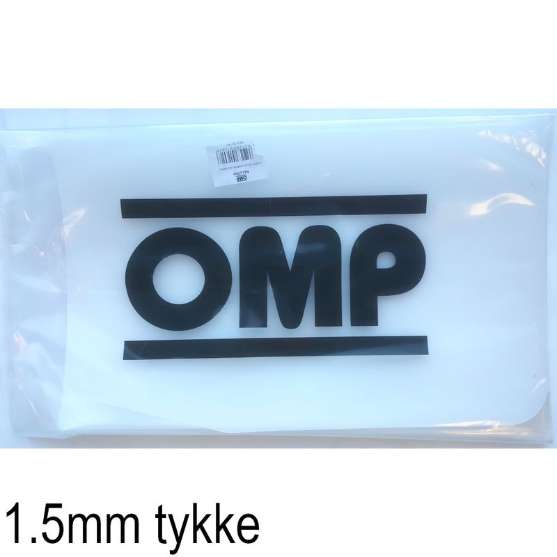 OMP skvettlapper, 2 stk. 50x30cm, 1.5mm tykk