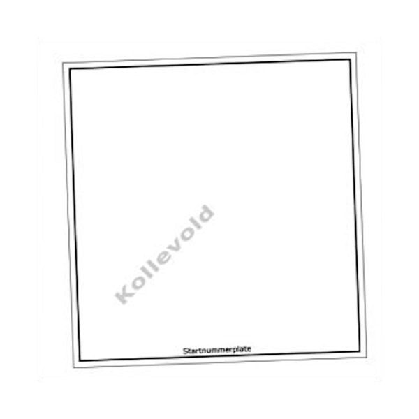 Hovedbilde Startnummerplate NBF, Rally. 52cm x 50cm. ART-PLATE