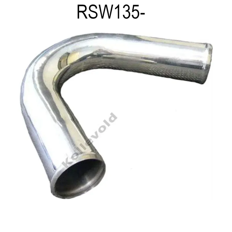 Aluminiumsrør, 135 grader, utvendig dia. 32mm til 76mm. RSW180-